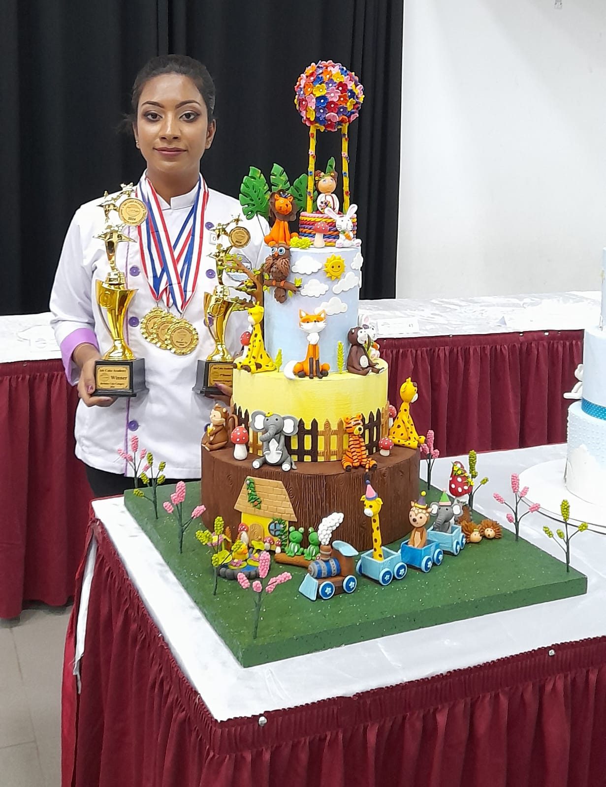 Malsha with her winning birthday cake
