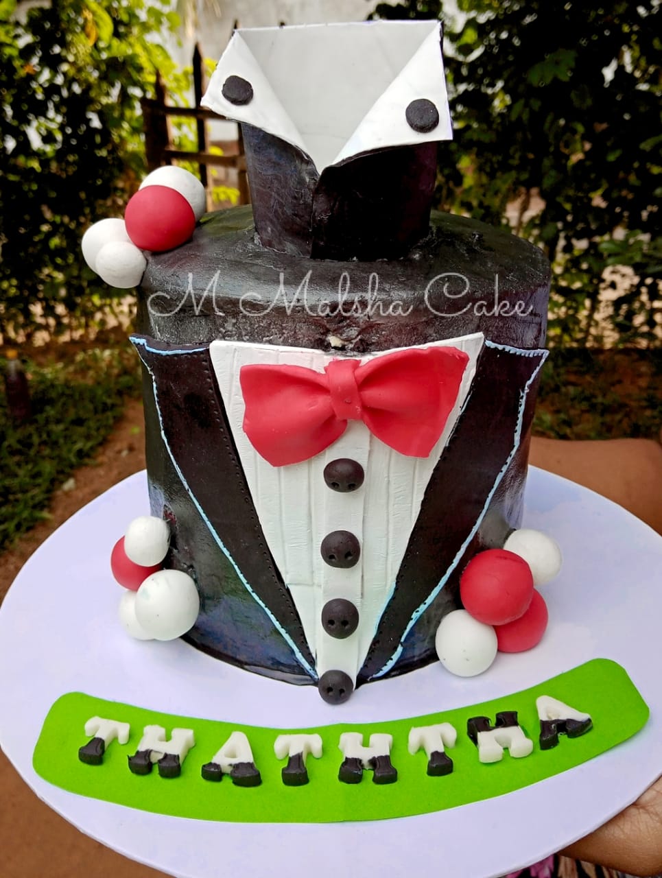 Tuxedo Cake For Papa – Birthday Cakes, Cakes by Malsha, Minuwangoda