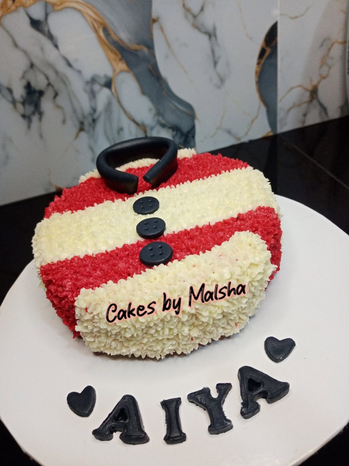 Shirt-design birthday cake