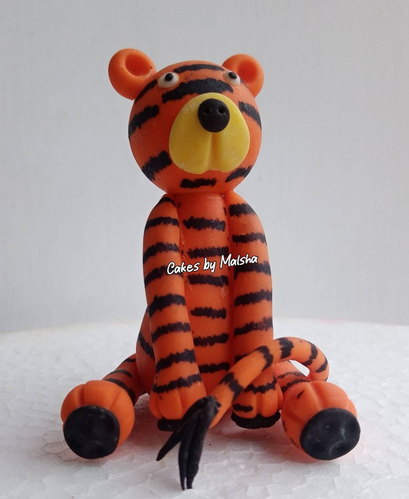 Hand-made sugar tiger
