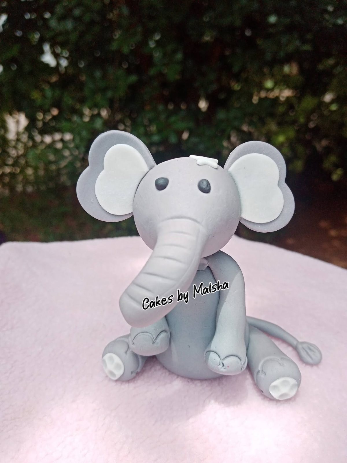 Hand-made sugar baby elephant