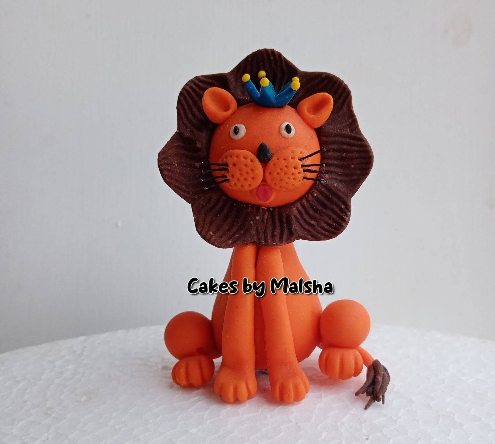 Hand-made sugar lion