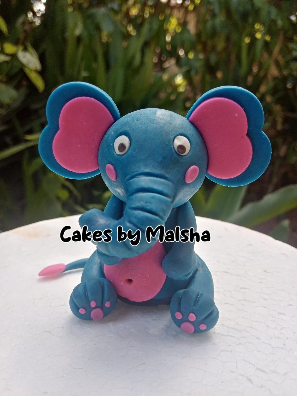 Hand-made sugar elephant