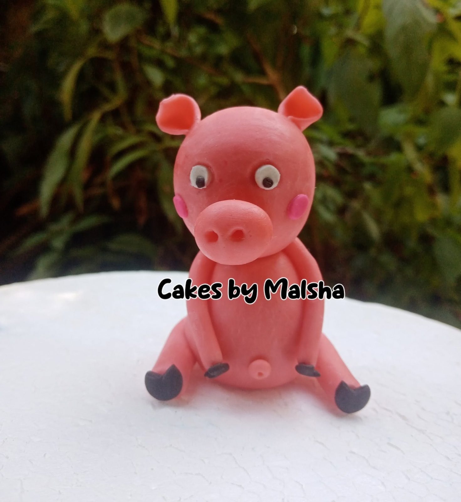 Hand-made sugar piglet