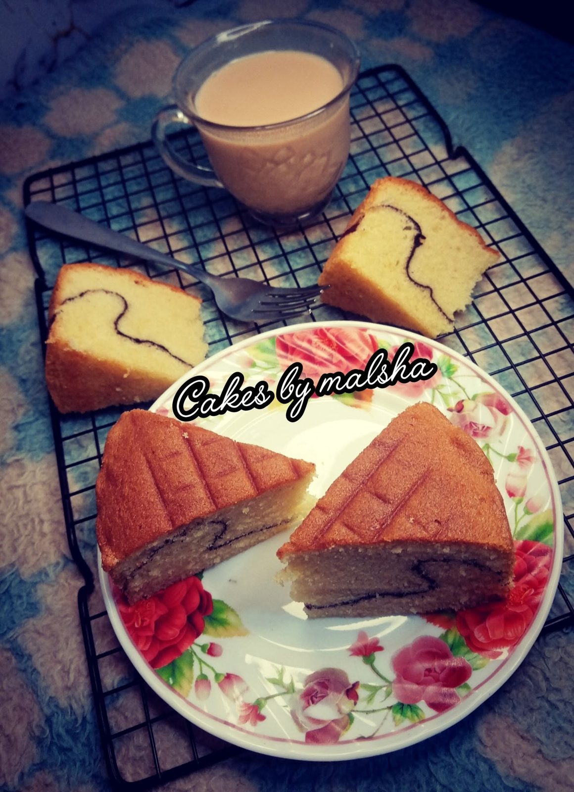 Marble butter cake for tea time
